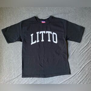 Black litto champion T-shirt